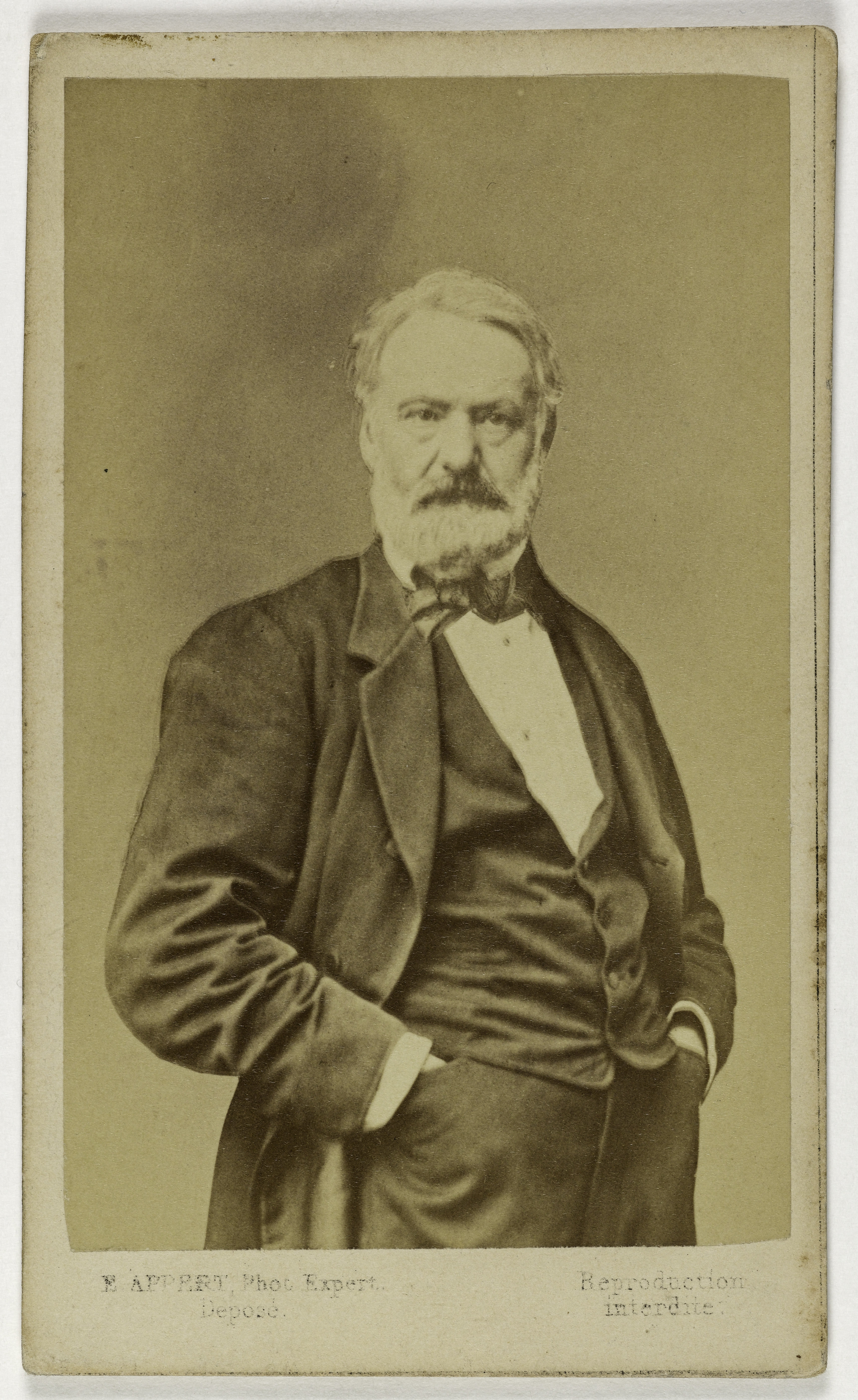 Ernest Charles Appert, Portrait de Victor Hugo (1802-1885), poète et romancier