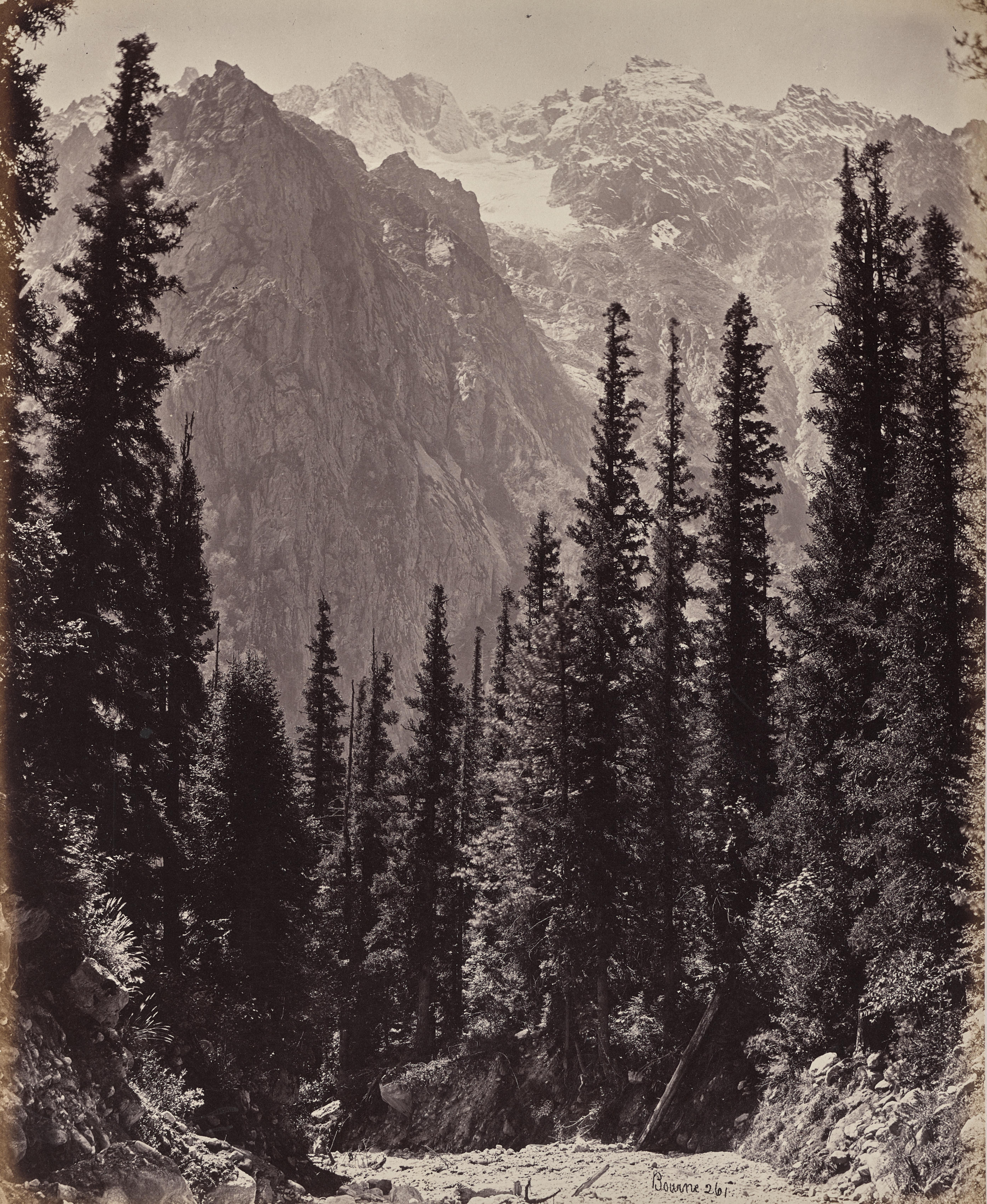 Samuel Bourne, The Upper Himmalayahs. View in the Manga Valley