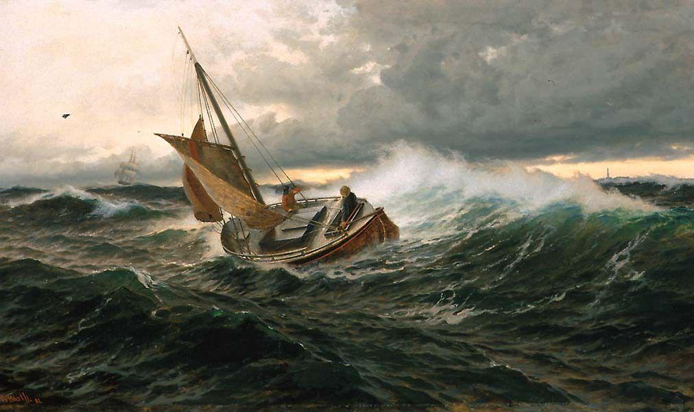 Carl Wilhelm Bøckmann Barth, Pilot Boat in heavy Sea