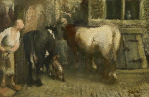 Jan Stobbaerts, At the Slaughterhouse