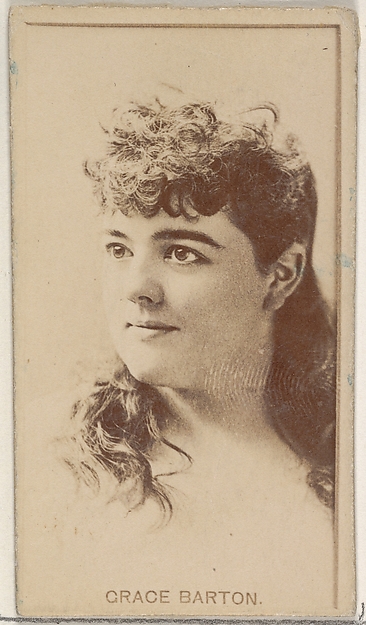 Allen & Ginter, Grace Barton, from the Actors and Actresses series (N45, Type 8) for Virginia Brights Cigarettes