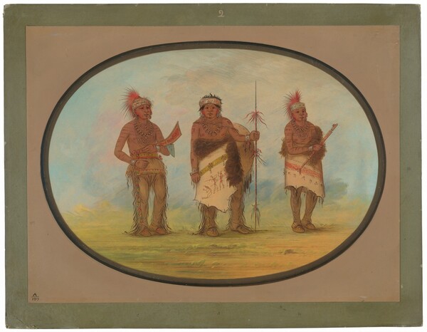 George Catlin, Three Iowa Indians