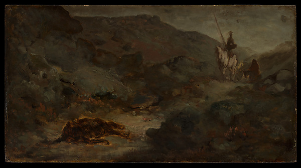Honoré Daumier, Don Quixote and the Dead Mule