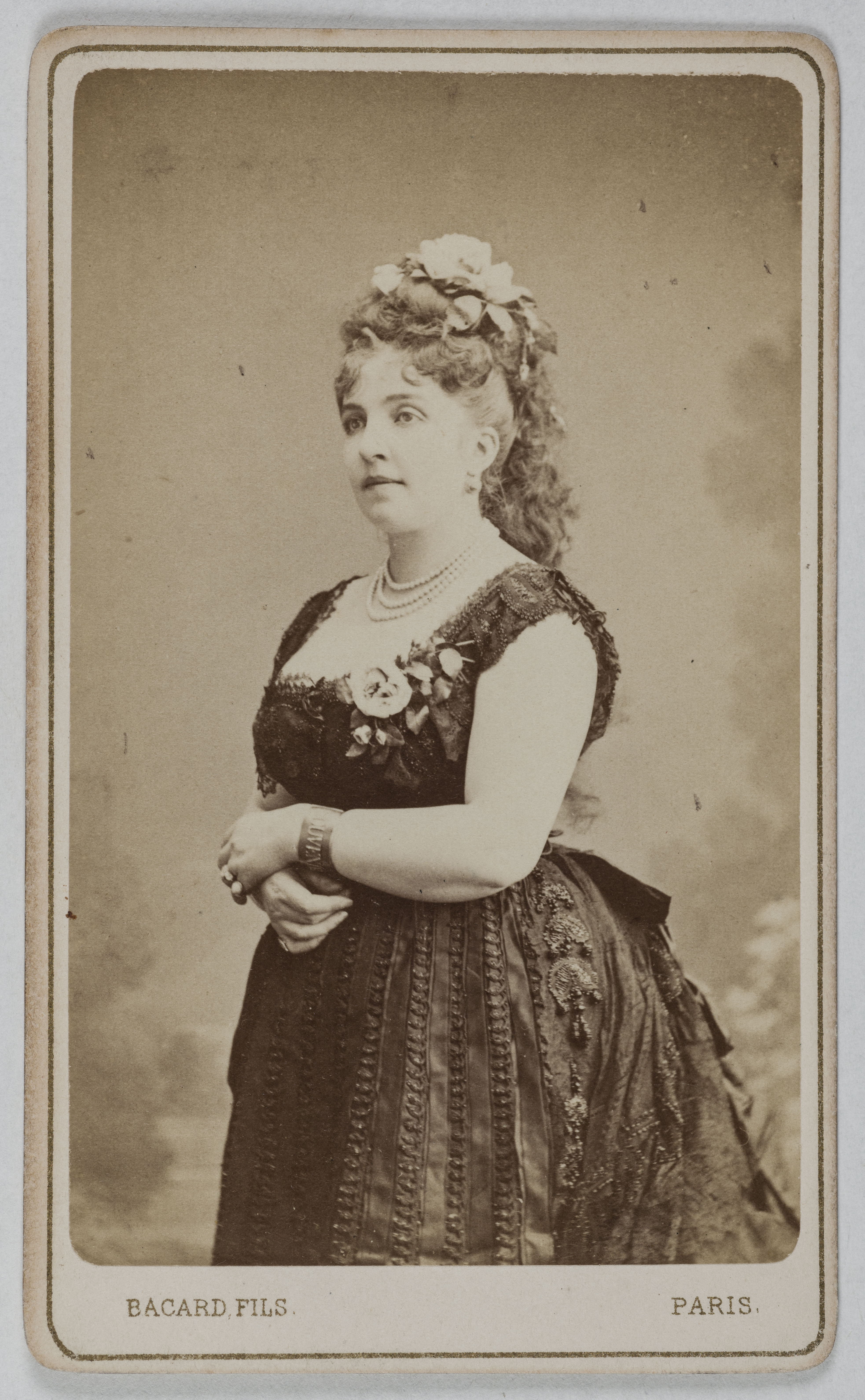 Bacard Fils, Portrait de Ferrucci Berthe, (chanteuse)