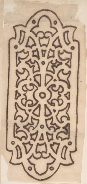 Anonymous, British, 19th century, Ornamented Metal Doorplate