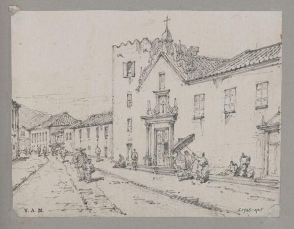 George Chinnery, Front of Misericordia Church, Macao