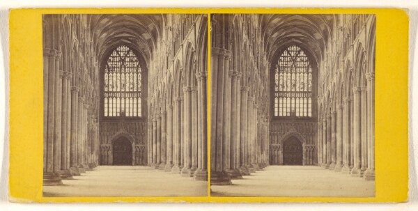 George Washington Wilson, Beverly Minster - The Nave, looking West.
