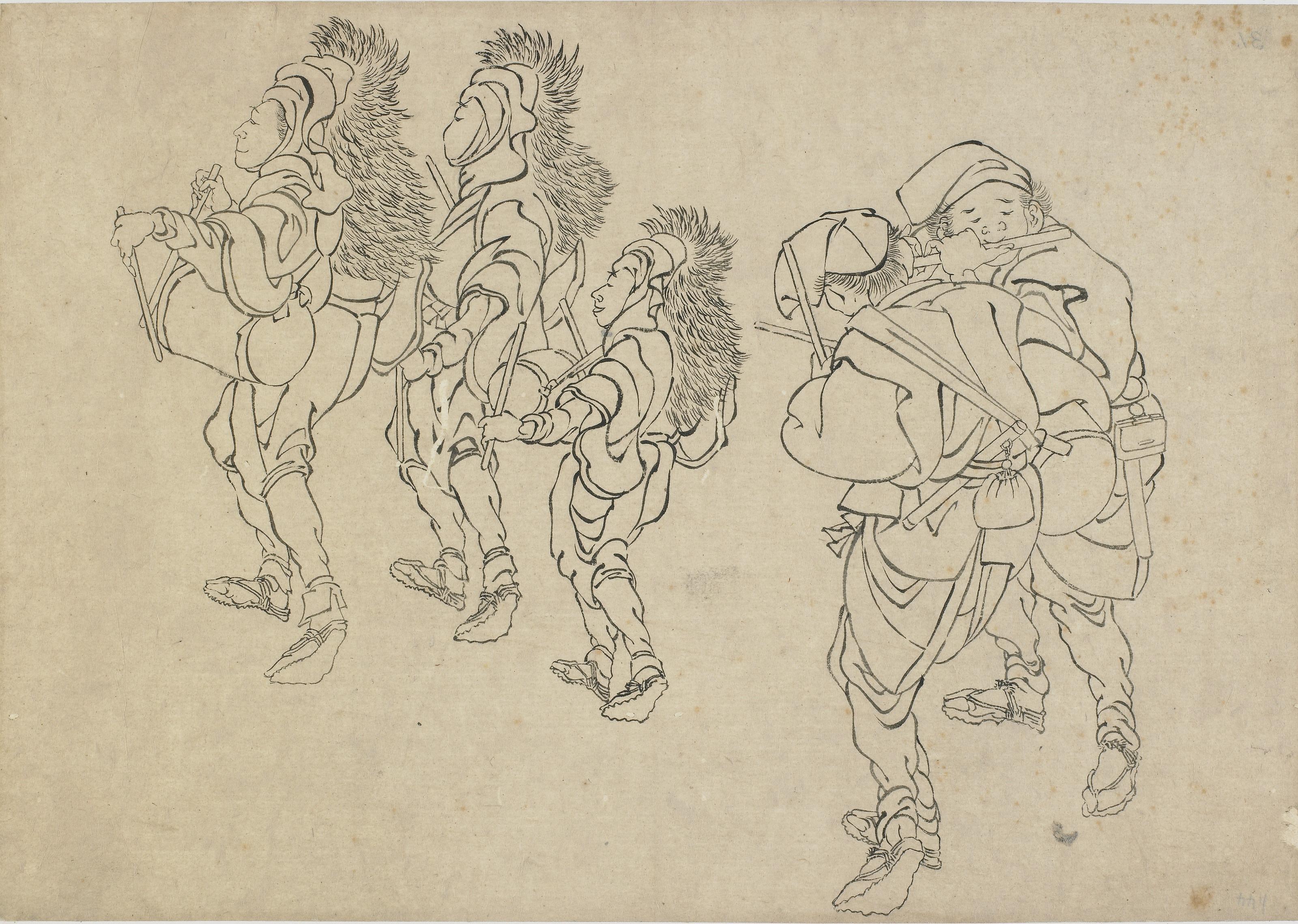 Katsushika Hokusai, The Lion Dance