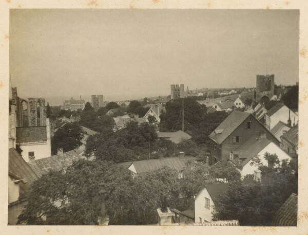 Unknown, [View of rooftops]
