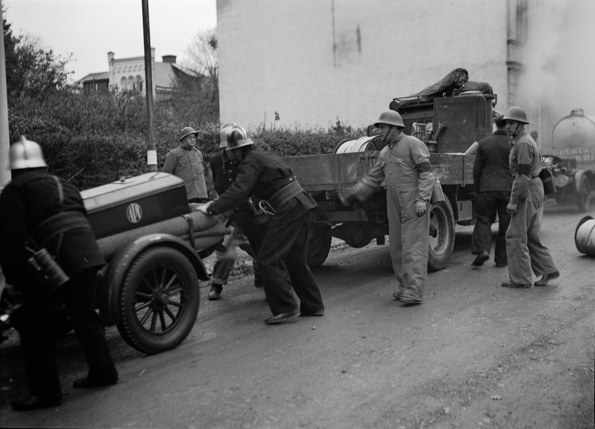 Paul Sandberg, “Surprise moment put the contingency departments on hard tests” - contingency exercise in Uppsala 1941