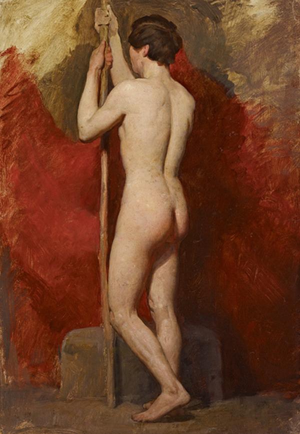 William McTaggart, A Life Study of a Standing Nude Male Model