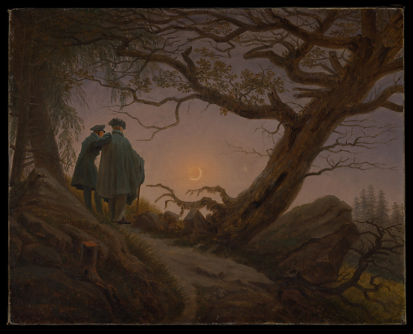 Caspar David Friedrich, Two Men Contemplating the Moon
