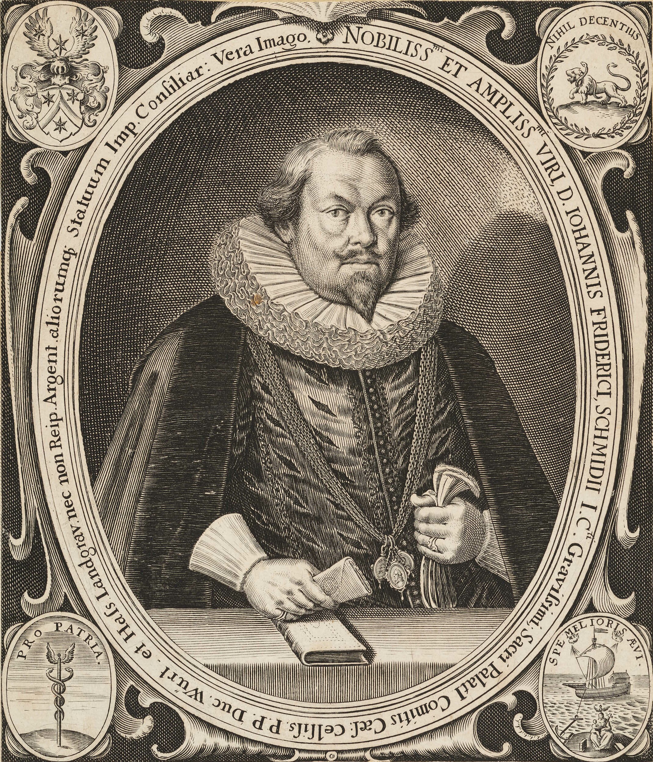 Jacob van der Heyden, Bildnis Johann Friedrich Schmid