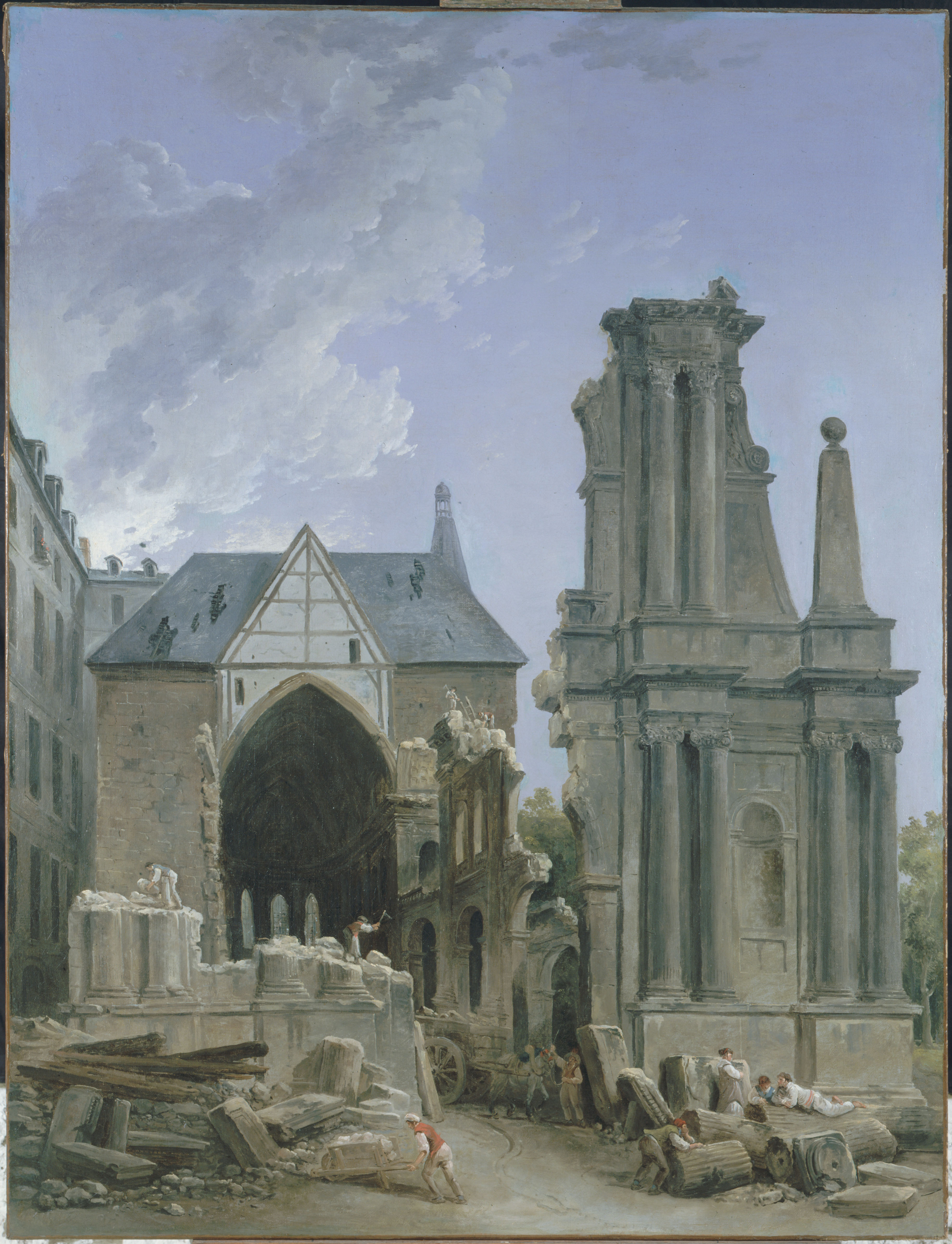 Hubert Robert, L'Eglise des Feuillants en démolition