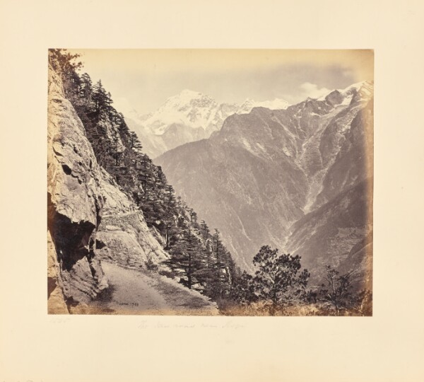 Samuel Bourne, The New Road near Rogi - Chini Mountains in the Distance