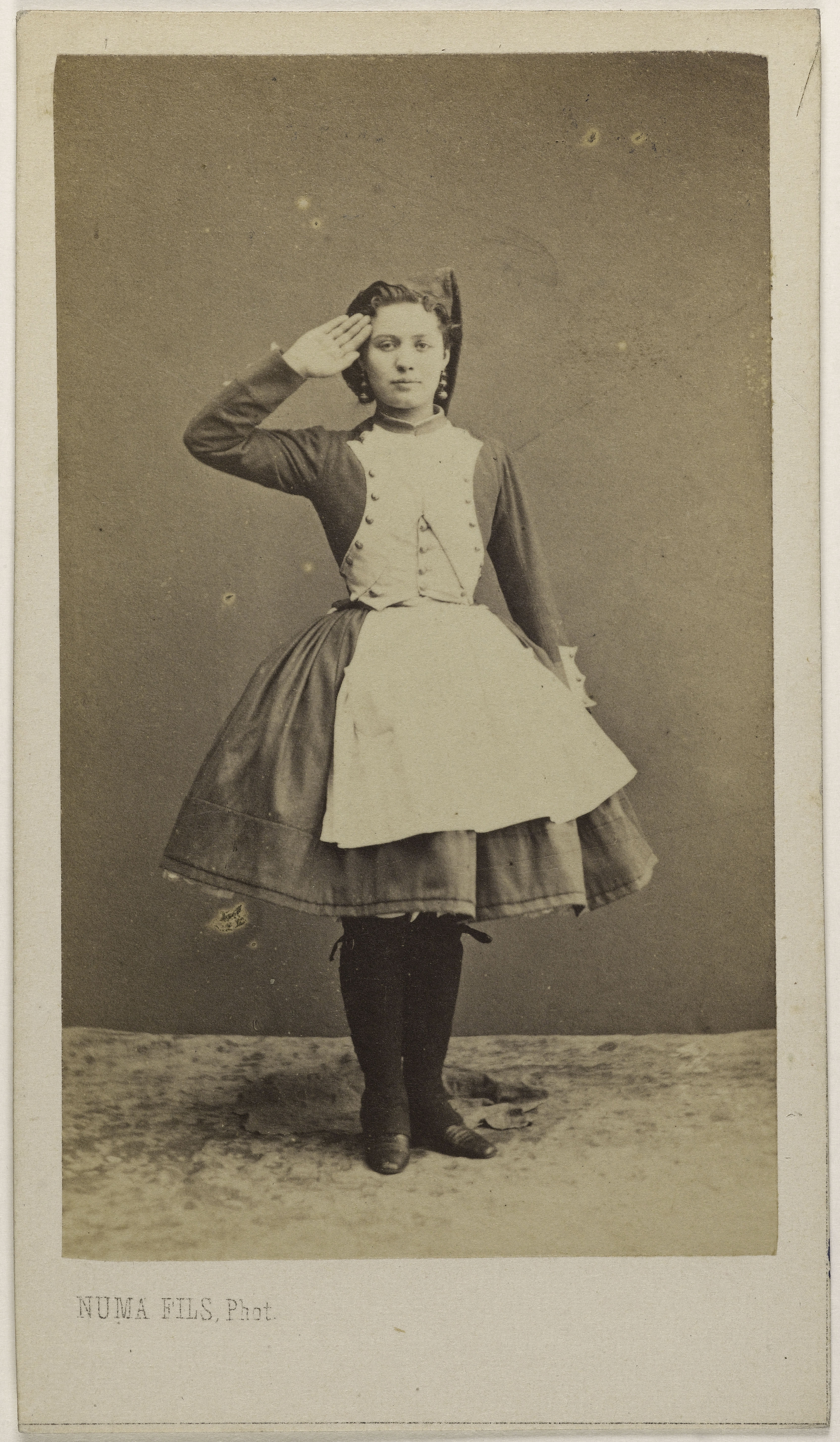 Numa Fils, Portrait de Bellamy, Maria, (1835-), (actrice)