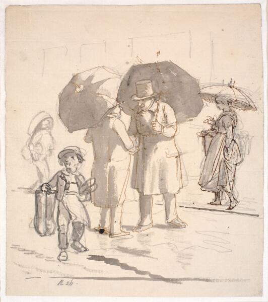 Wilhelm Marstrand, Gadescene i regnvejr