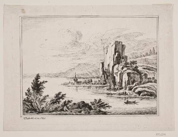 Georg Mathias Fuchs, Fjeldparti ved en sø