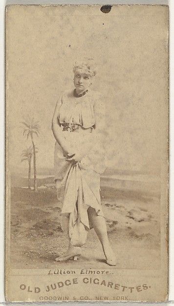 Goodwin & Company, Lillian Elmore, from the Actors and Actresses series (N171) for Old Judge Cigarettes