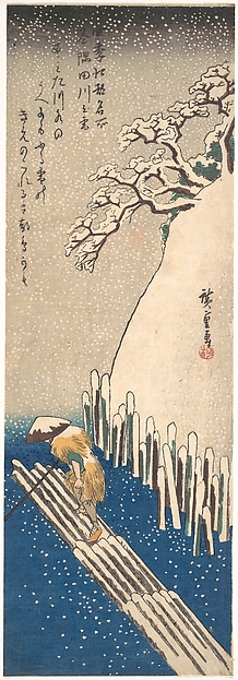 Utagawa Hiroshige, Snow on the Sumida River