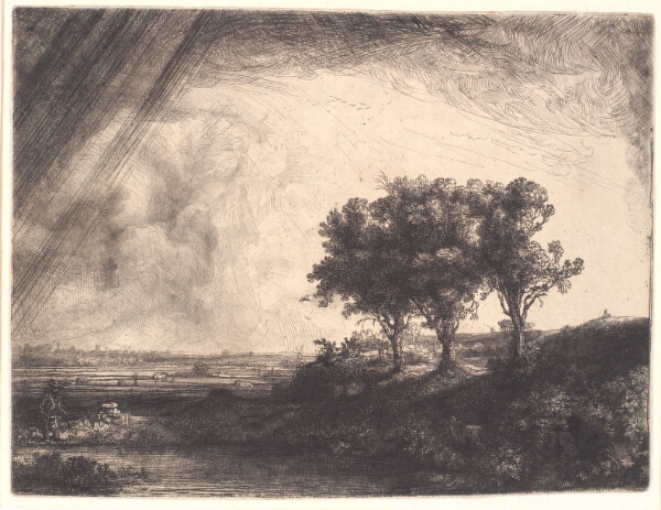 Rembrandt van Rijn, De tre træer