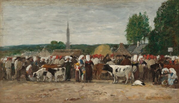 Eugène Boudin, Fair in Brittany