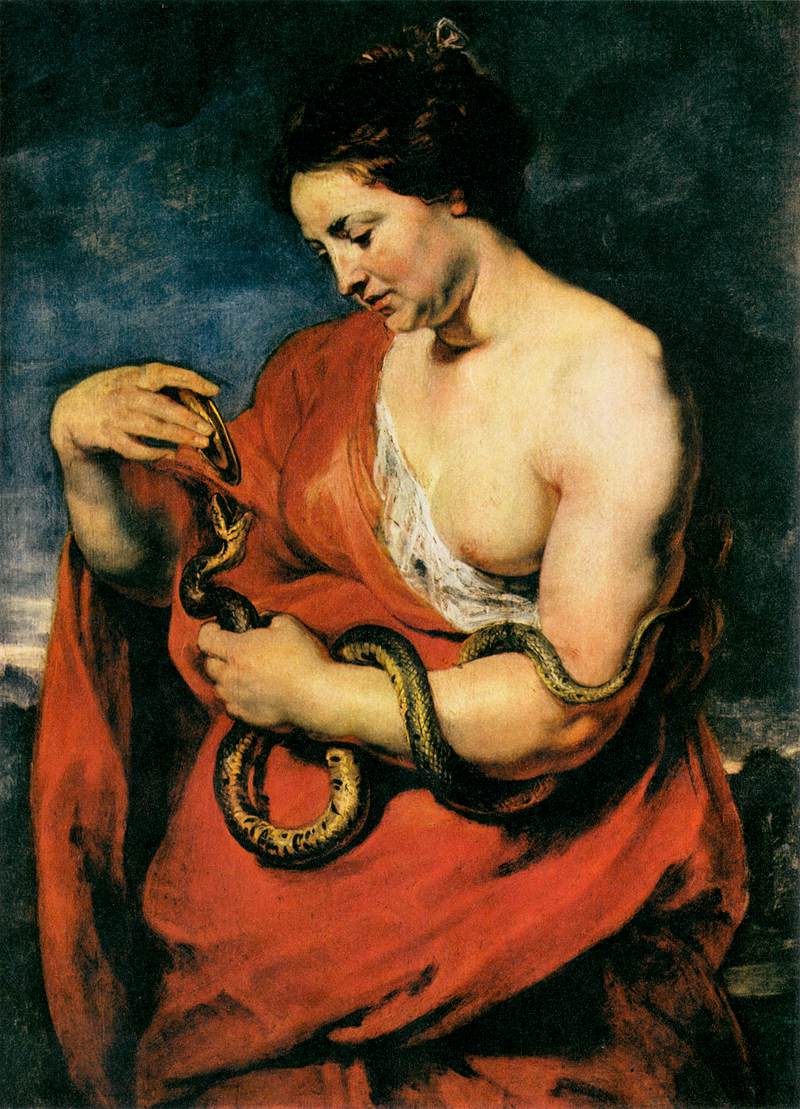 Peter Paul Rubens, Woman with a snake (Hygeia or Cleopatra)