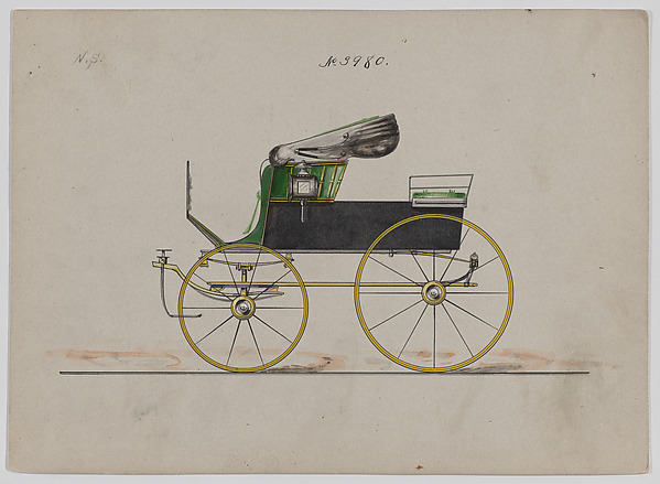 Brewster & Co., Design for Demi Mail or Stanhope Phaeton, no. 3980