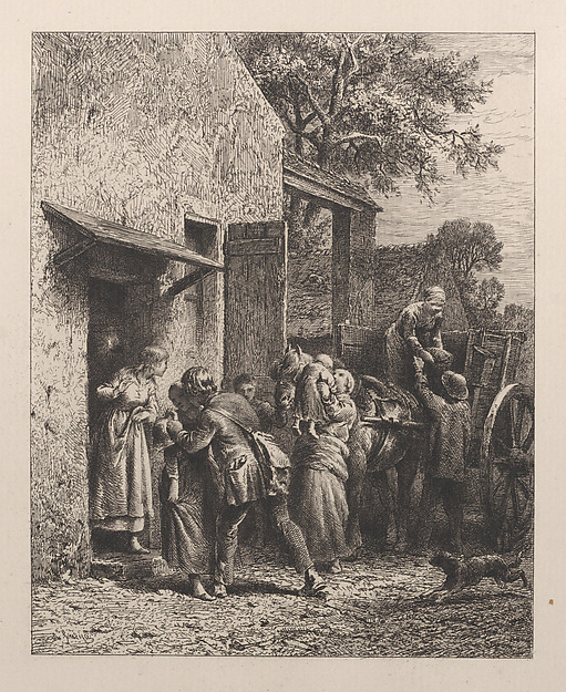 Charles Jacque, New Year's Day Morning