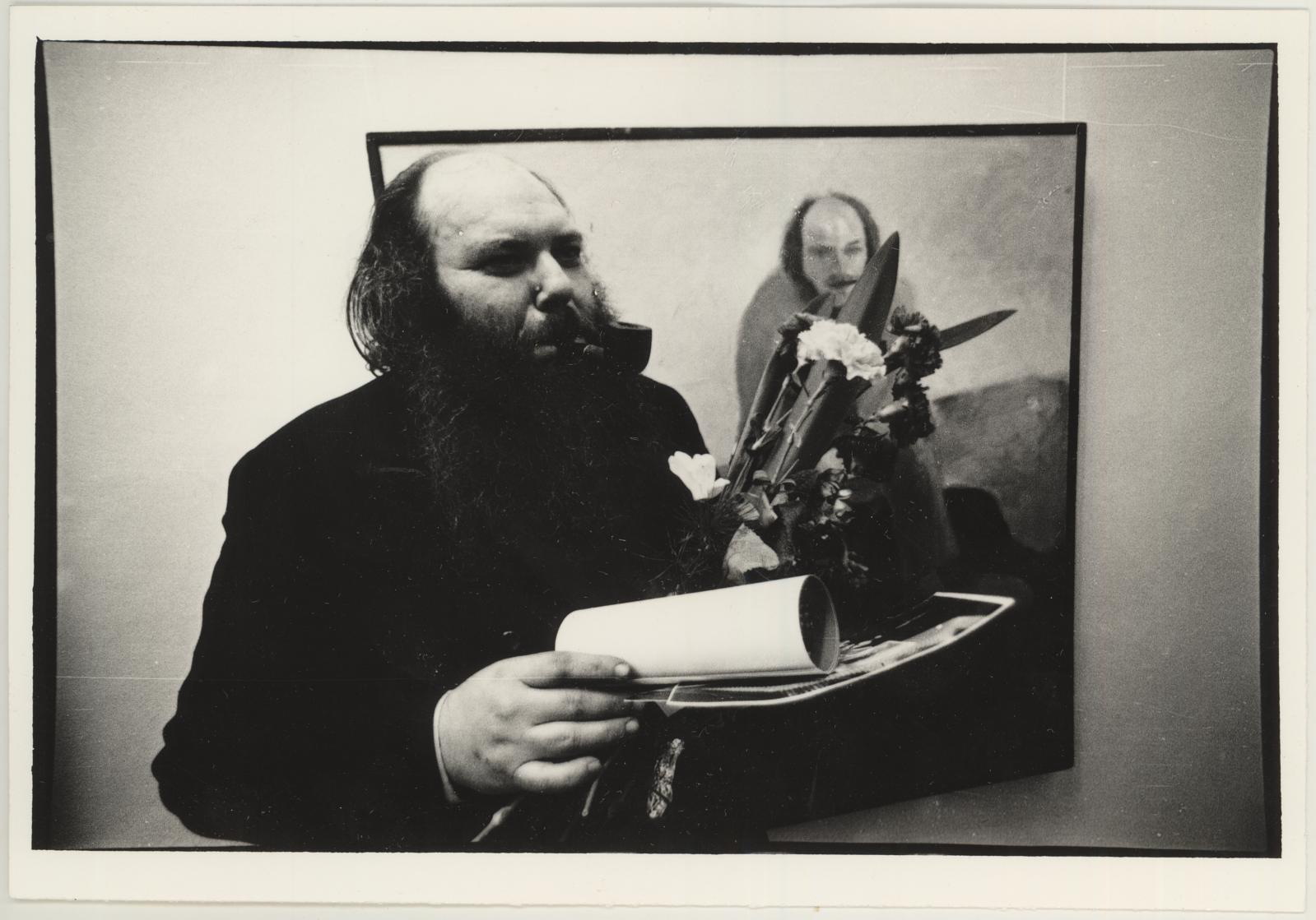 Matti (kujutatu) Milius, M. Miliuse kunstikogu näituse avamine 19.01.1990.a