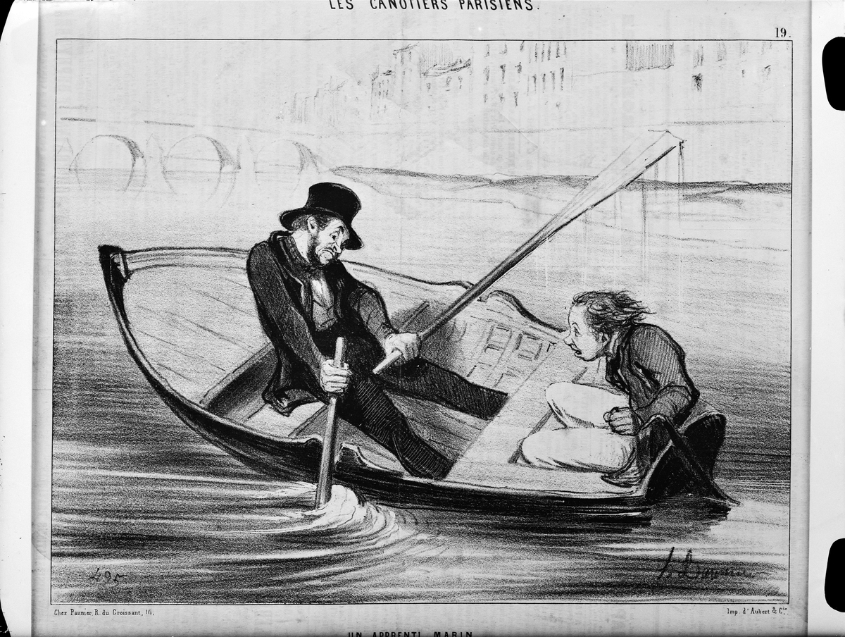 Paul Sandberg, Litografi av franske konstnären Honoré Daumier utställd i Konsthallen