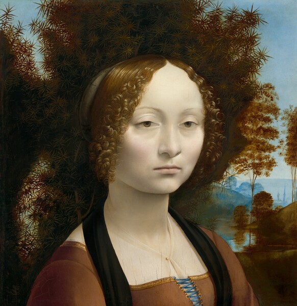 Leonardo da Vinci, Ginevra de' Benci [obverse]