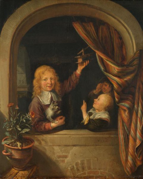 Domenicus van Tol, Children with a mousetrap