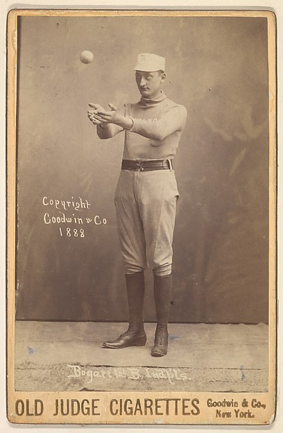 Goodwin & Company, Bogart, 1st Base, Indianapolis, from the series Old Judge Cigarettes