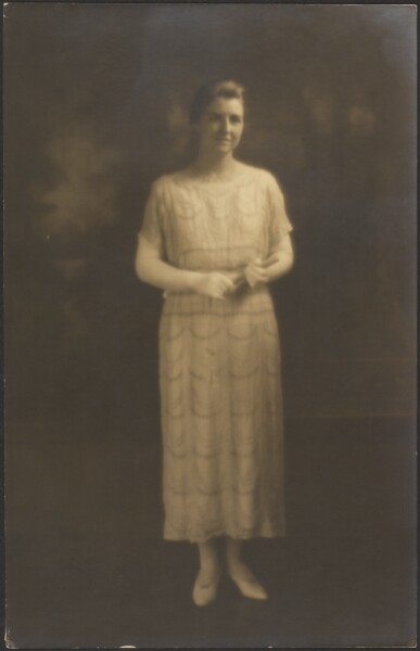 Louis Fleckenstein, [Portrait of a Woman in Elbow Gloves]