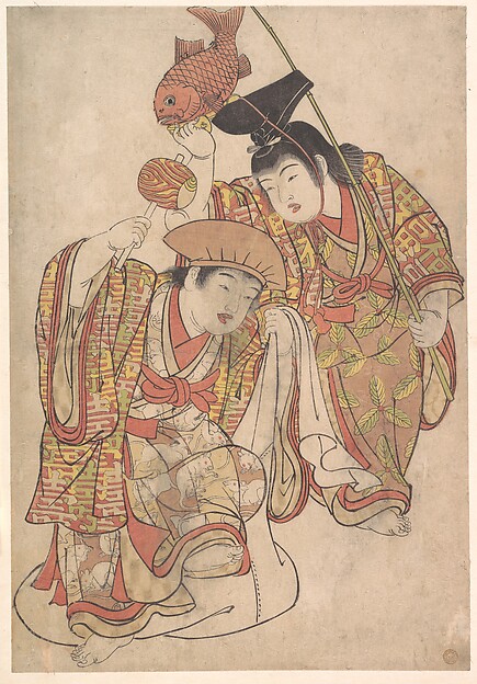 Kitao Shigemasa, Boys Maquerading as Daikoku and Ebisu