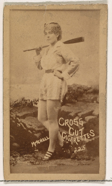 W. Duke, Sons & Co., Card Number 225, Mitchell, from the Actors and Actresses series (N145-1) issued by Duke Sons & Co. to promote Cross Cut Cigarettes