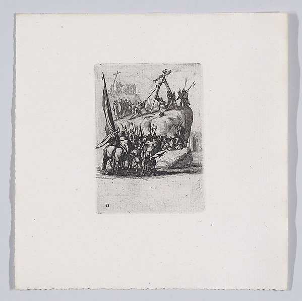 Anonymous, Reverse Copy of Le Crucifiement (The Crucifixion), from La Petite Passion (The Little Passion)