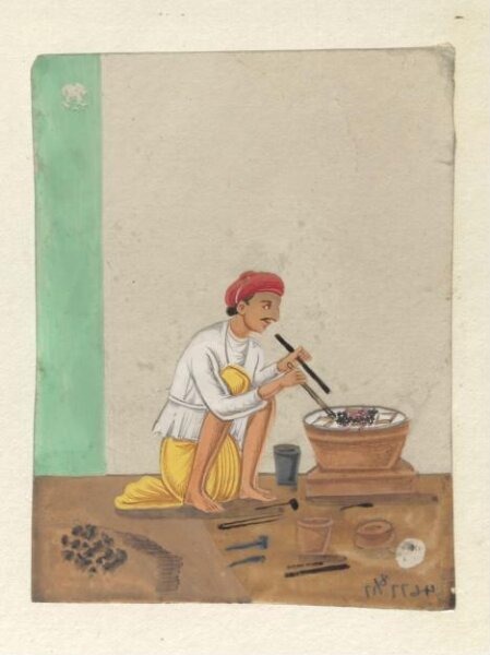 Unknown, One of seventeen paintings of occupations, especially domestic servants.