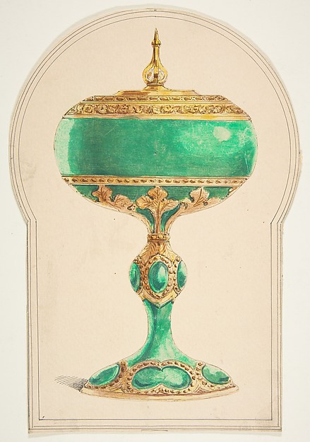 Anonymous, French, 19th century, Design for a Chalice with Lid
