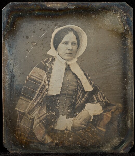Jacob Byerly, [Portrait of a Seated Woman in Bonnet]
