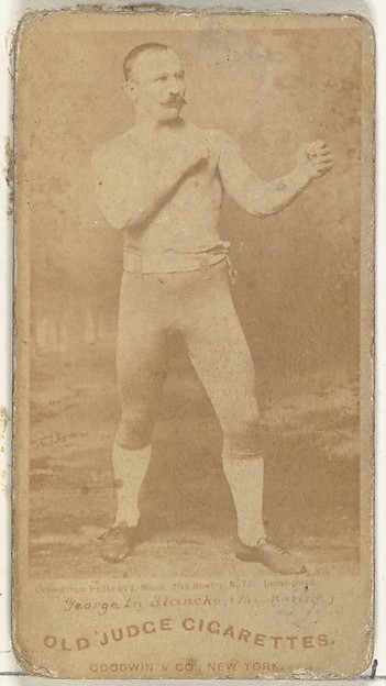 Goodwin & Company, George La Blanche "The Marine", from the Celebrities and Prizefighters series (N174) for Old Judge Cigarettes