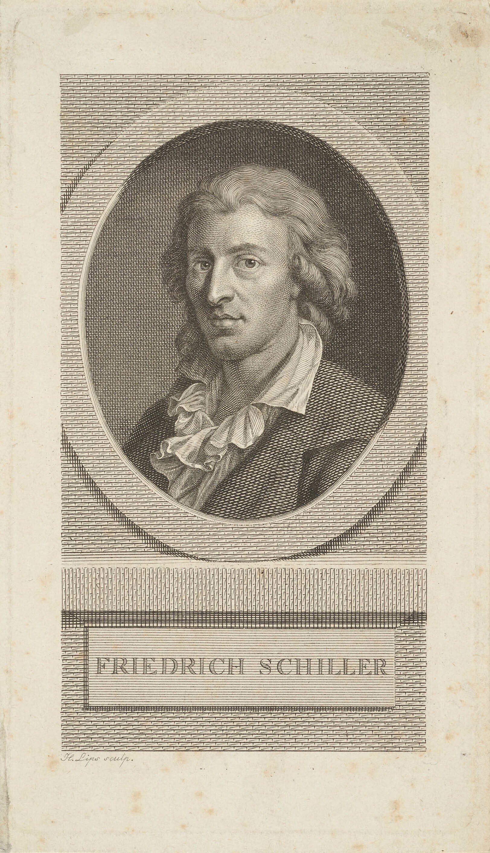 Johann Heinrich Lips, Bildnis Friedrich Schiller