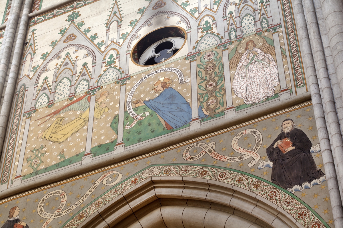 Olle Norling, Gethsemane, high choir (travé 64), south wall, Uppsala Cathedral, Uppsala 2013
