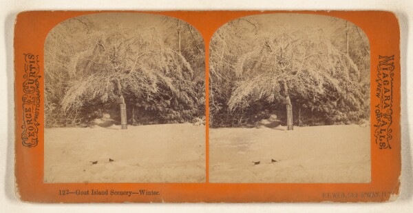 George E. Curtis, Goat Island Scenery - Winter. [Niagara Falls, New York]