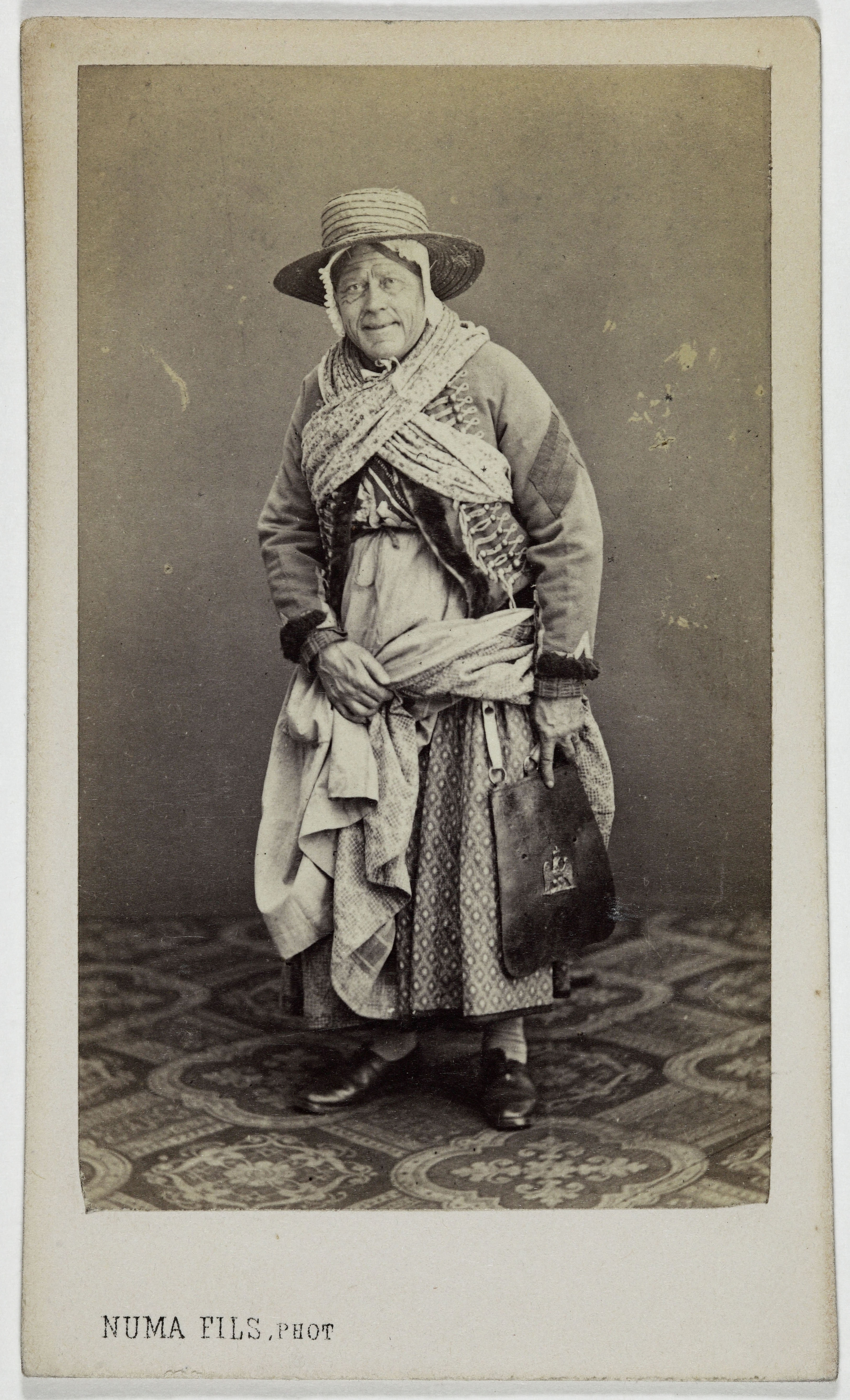 Numa Fils, Portrait d'Augustin Alexandre, (Augustin Guillemet, dit), (1814-1904), (acteur)
