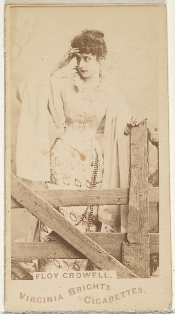 Allen & Ginter, Floy Crowell, from the Actors and Actresses series (N45, Type 1) for Virginia Brights Cigarettes