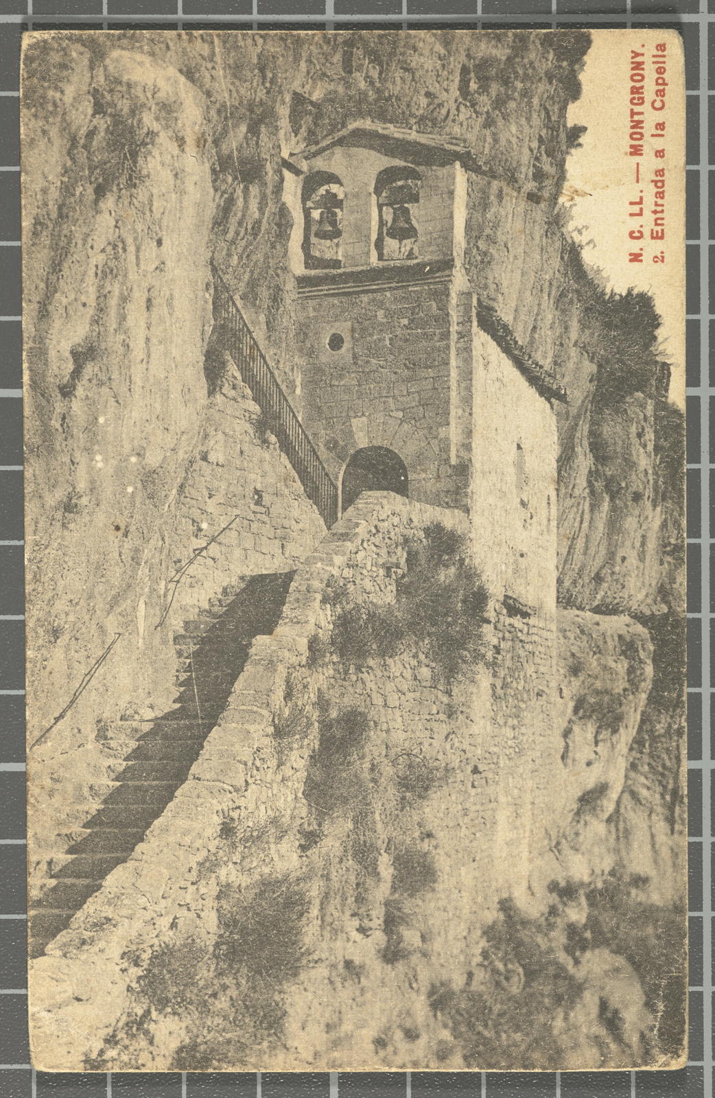 Desconegut, N. C. LL. - Montgrony. - 2. Entrance to the chapel