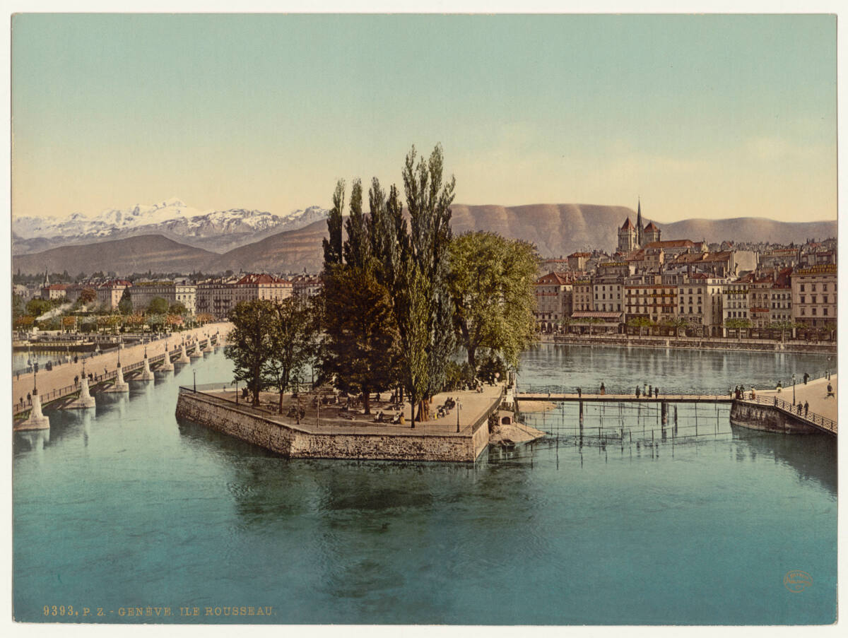 Anonym, Geneve. Ile Rousseau.