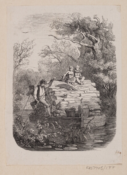 H.P. Hansen, Illustration til "Ib og lille Christine" i H.C. Andersen, "Eventyr og Historier", Bind 2